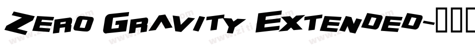 Zero Gravity Extended字体转换